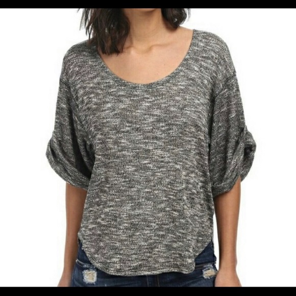 Free People Tops - Free People Grey Slouchy Knit Sweater
